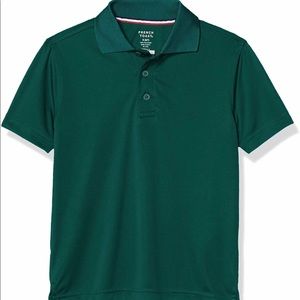 Boys Short Sleeve Polo Sport Stretch Shirt Hunter Green small 6/7 French Toast